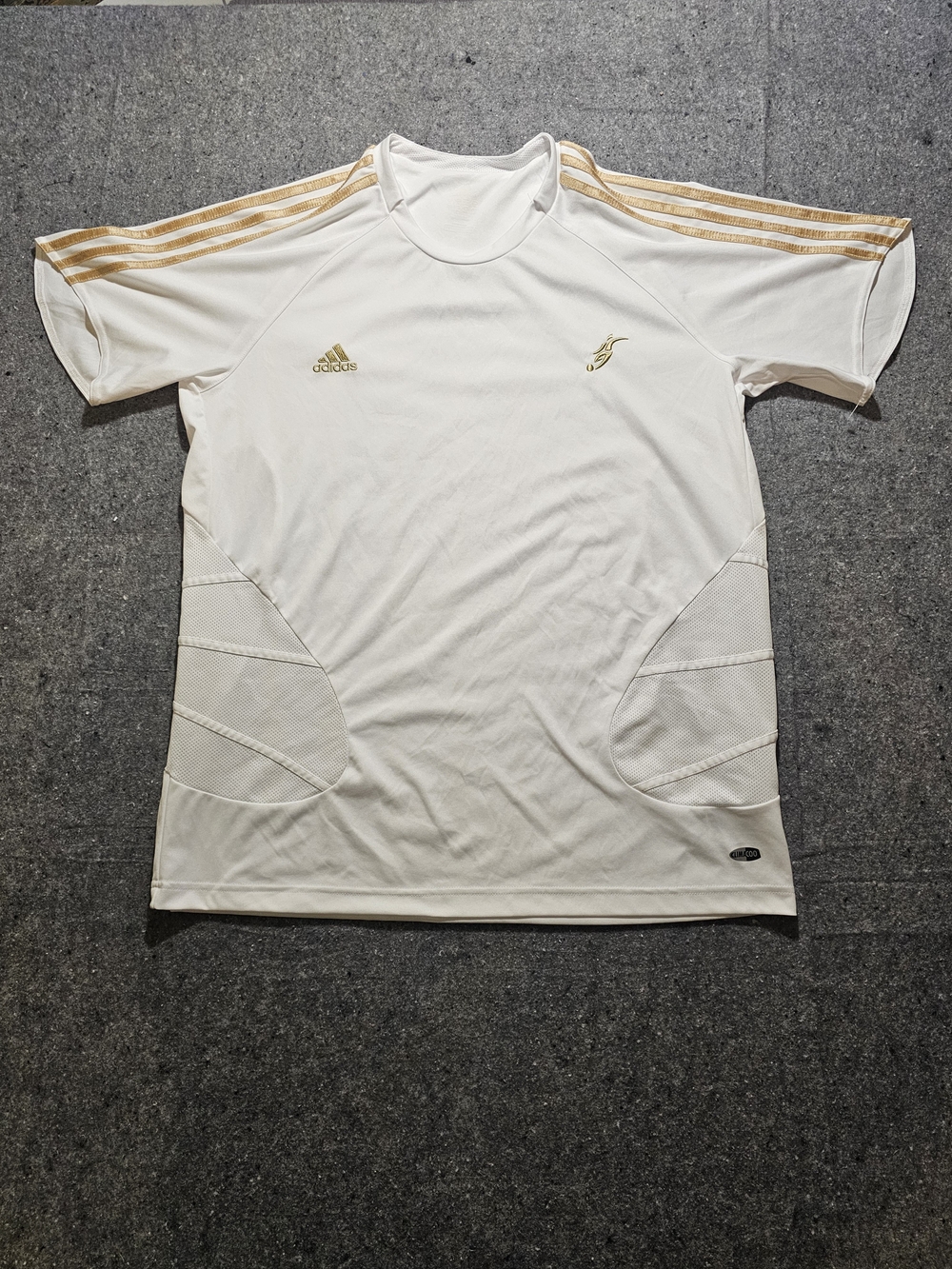 Adidas Vintage 2004 David Beckham Academ/ Predator White Jersey Mens Lg